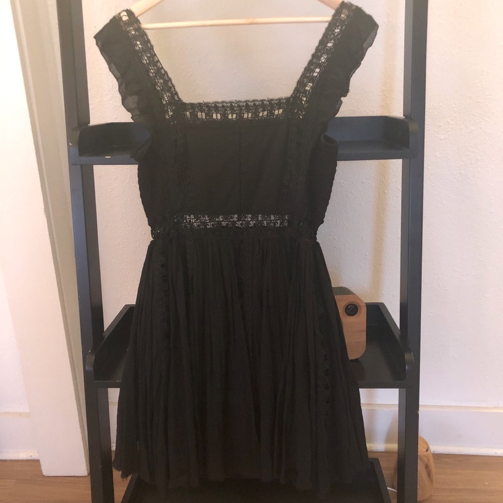 Free People Black detail dress